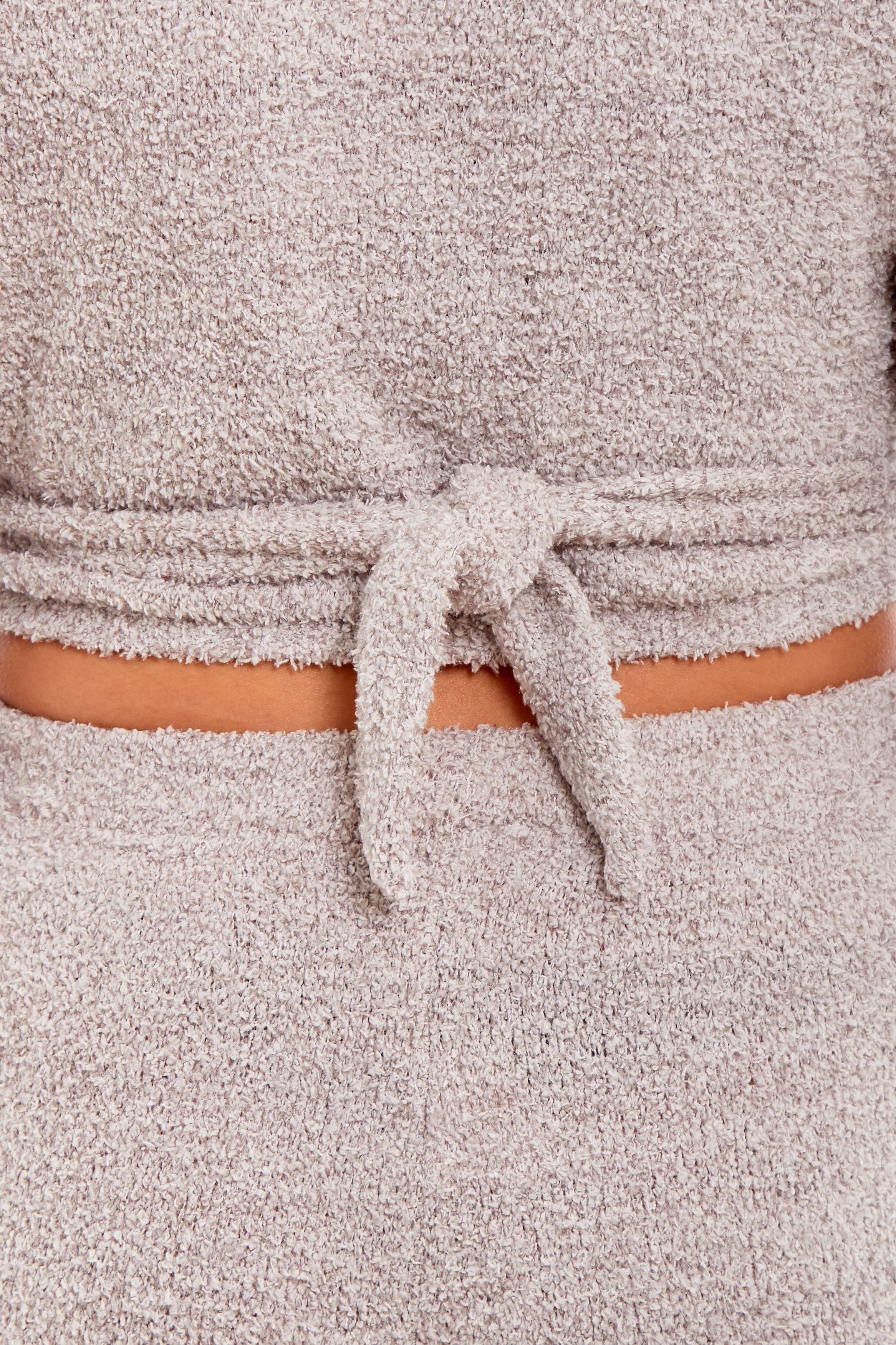 OLIVIA ROCCO Women's Teddy Fleece Loungewear Set | Soft Wrap Top & Pants