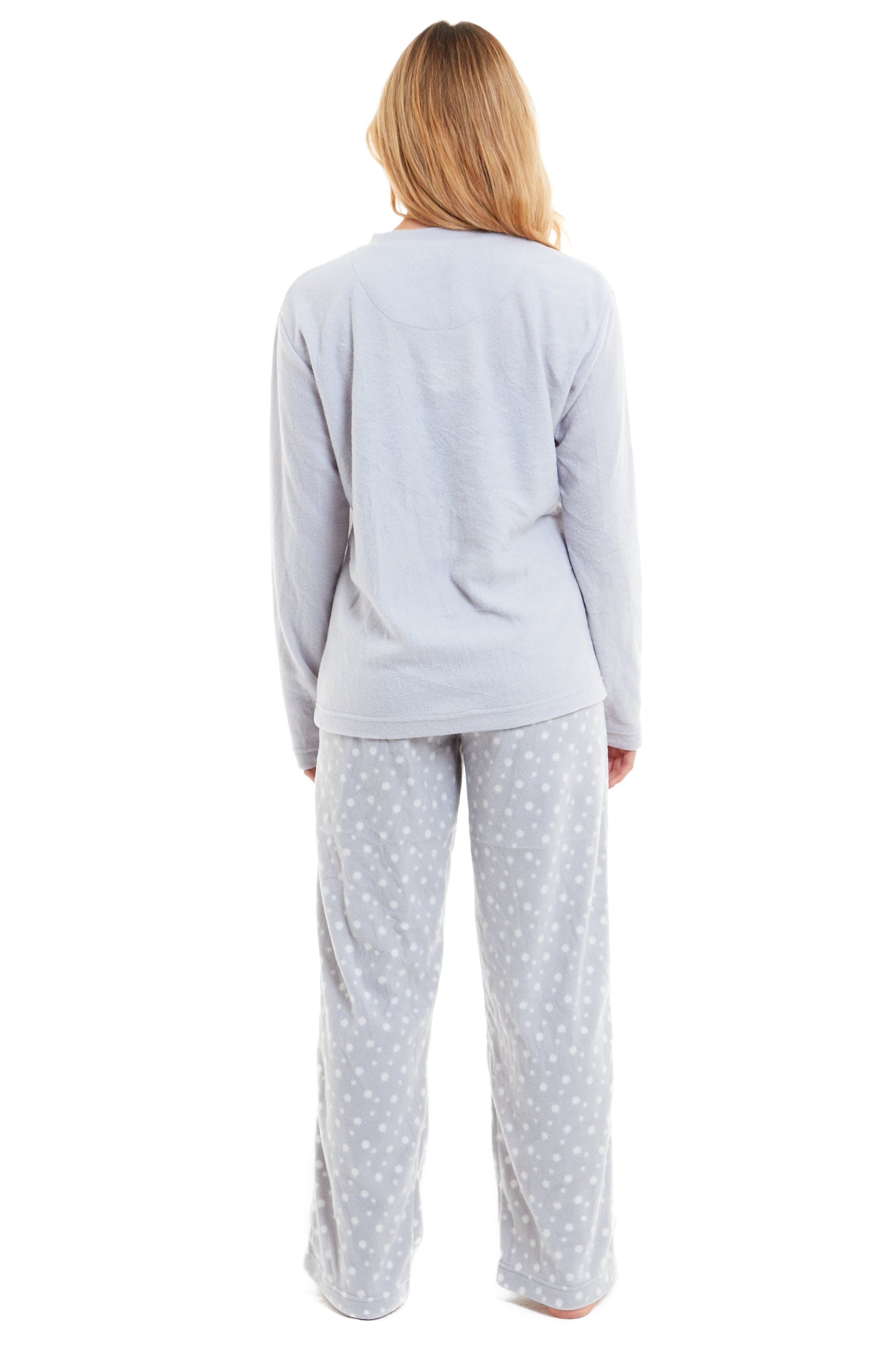 OLIVIA ROCCO Women's Penguin Polar Fleece Pyjama Set – Warm Winter Loungewear