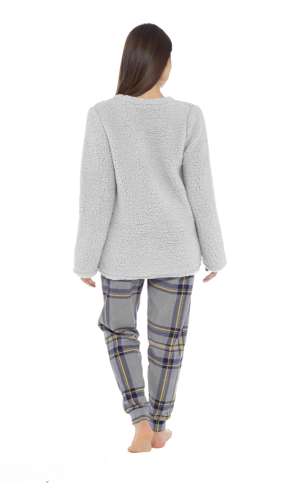 OLIVIA ROCCO Women's Teddy Fleece Penguin Pyjama Set – Cosy Nightwear