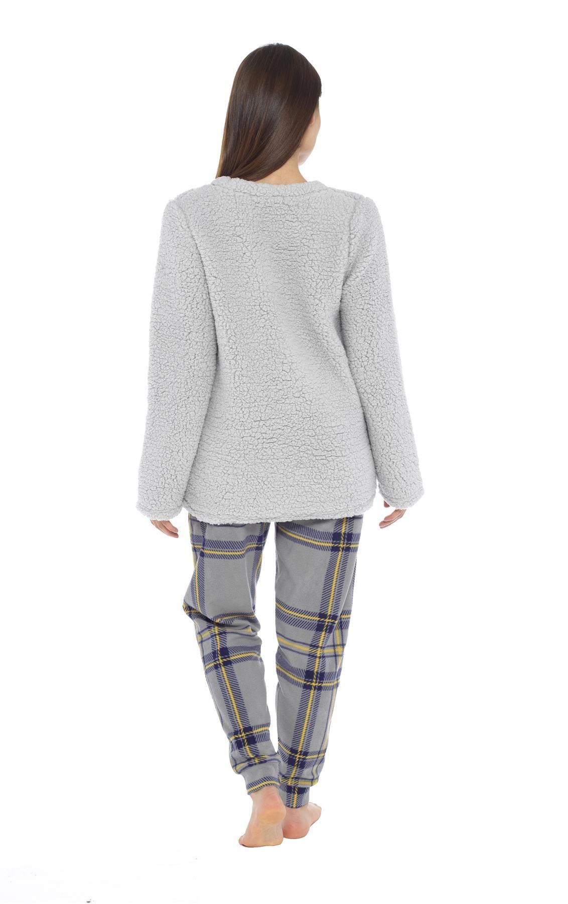 OLIVIA ROCCO Women's Teddy Fleece Penguin Pyjama Set – Cosy Nightwear