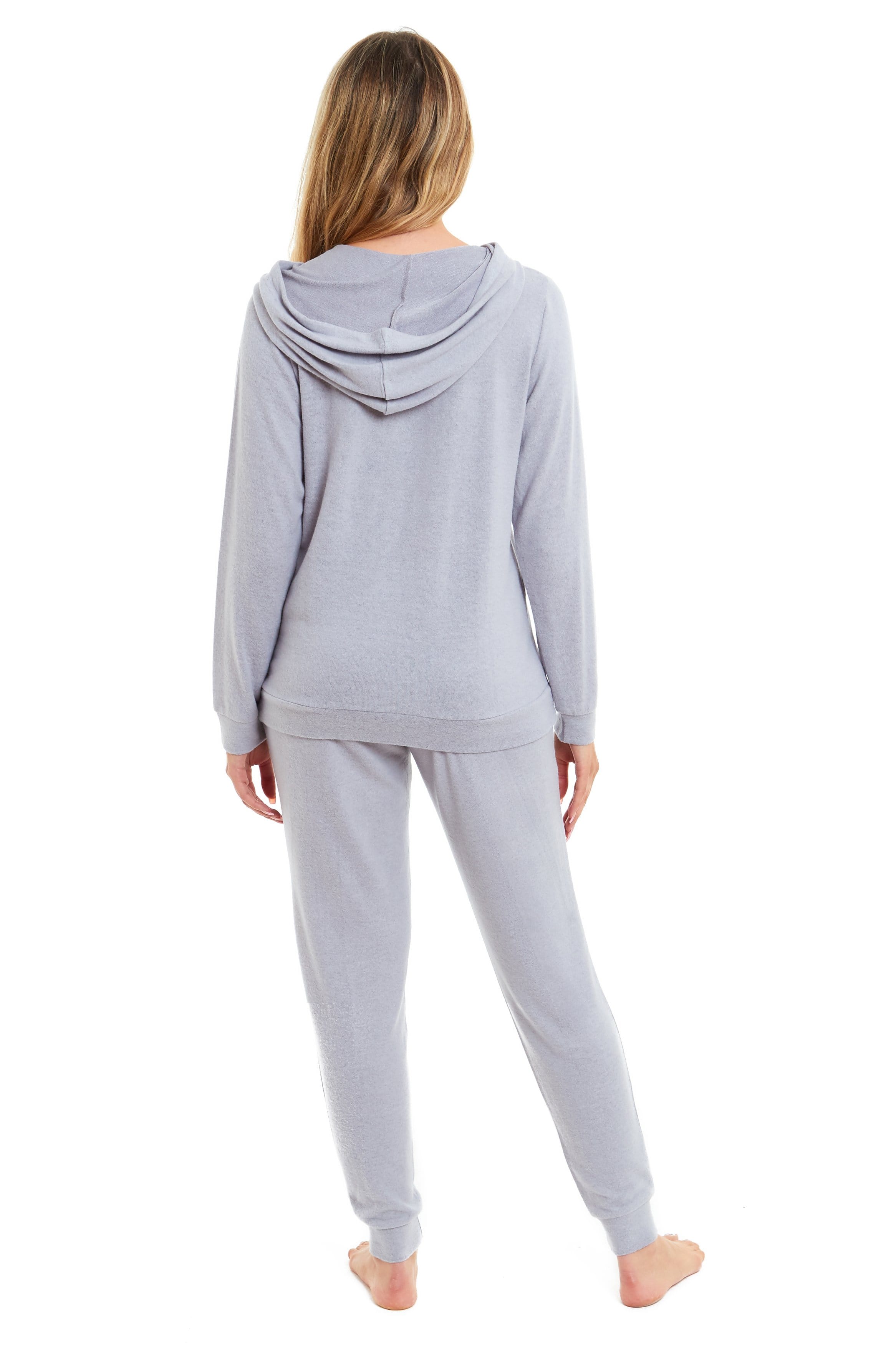 OLIVIA ROCCO Women's Hooded Pyjama Set – Soft Brushed Loungewear UK 8-22