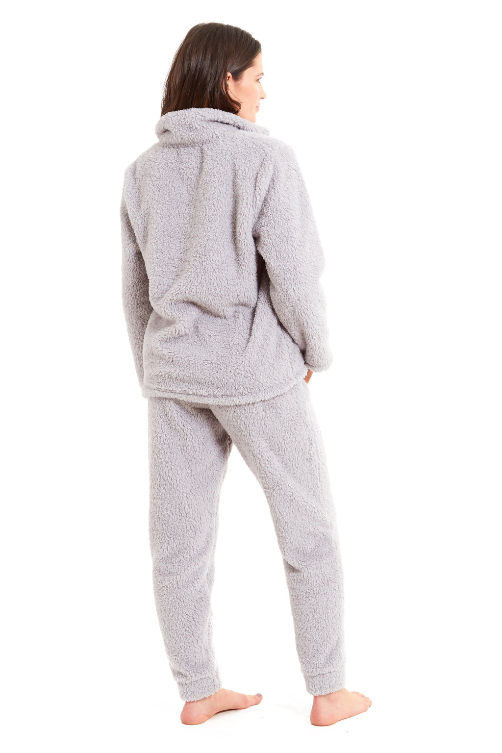 OLIVIA ROCCO Women's Teddy Fleece Lounge Set – Zip Up Fluffy Pyjamas