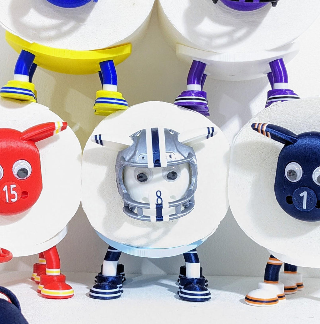 Dallas Cowboys Sheep Toilet Roll Holder | 3D Printed NFL Gift