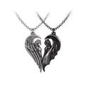 Kate's Clothing Angel & Demon Magnetic Pewter Couple Necklace Set