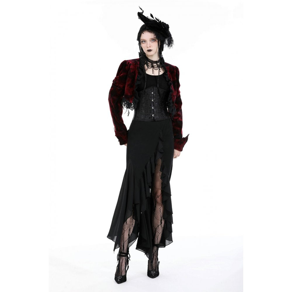 Dark In Love Izora Skirt – Gothic Fishtail Skirt with Side Opening