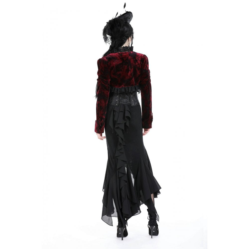 Dark In Love Izora Skirt – Gothic Fishtail Skirt with Side Opening