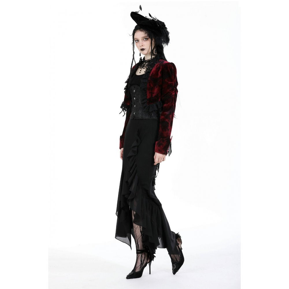 Dark In Love Izora Skirt – Gothic Fishtail Skirt with Side Opening