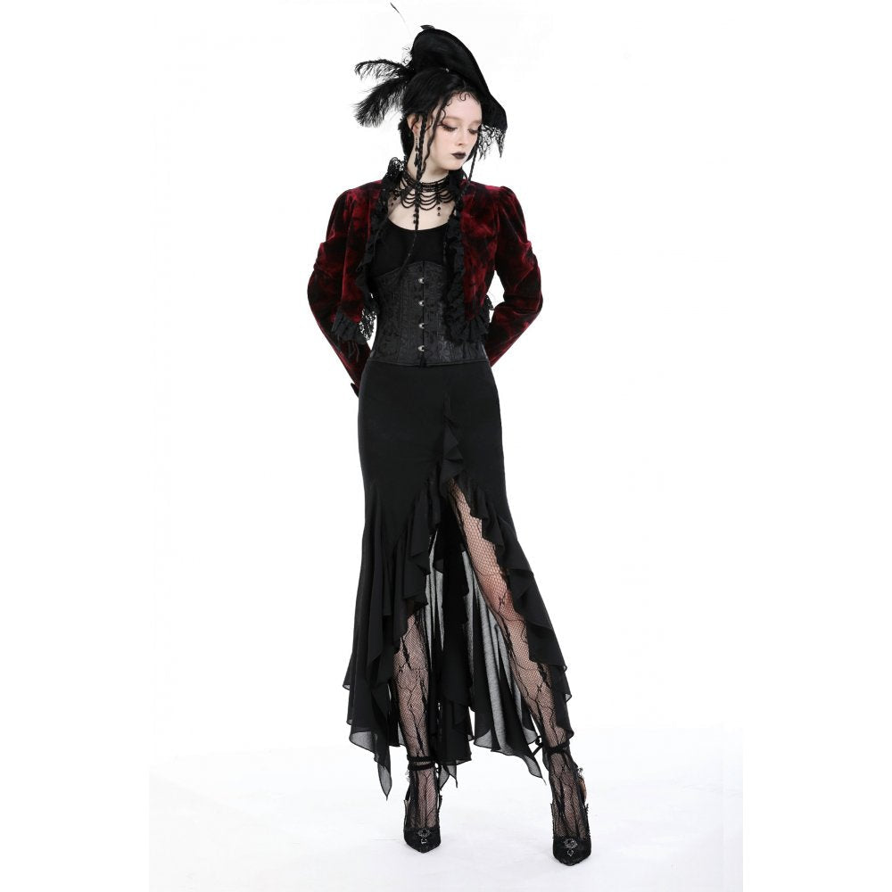 Dark In Love Izora Skirt – Gothic Fishtail Skirt with Side Opening