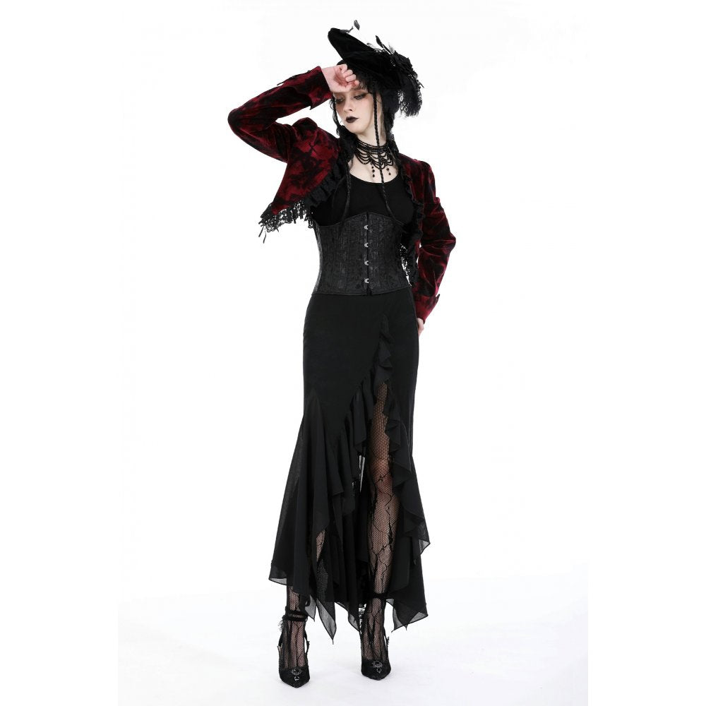 Dark In Love Izora Skirt – Gothic Fishtail Skirt with Side Opening