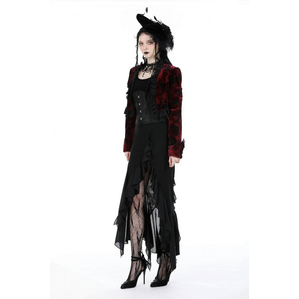 Dark In Love Izora Skirt – Gothic Fishtail Skirt with Side Opening