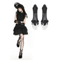 Dark in Love Ottilie Gothic Fingerless Gloves | Embellished Lace