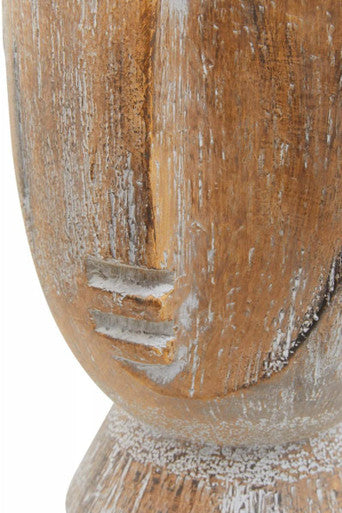 Orsina Darnell Large Face Planter – Natural Sculptural Stone Pot