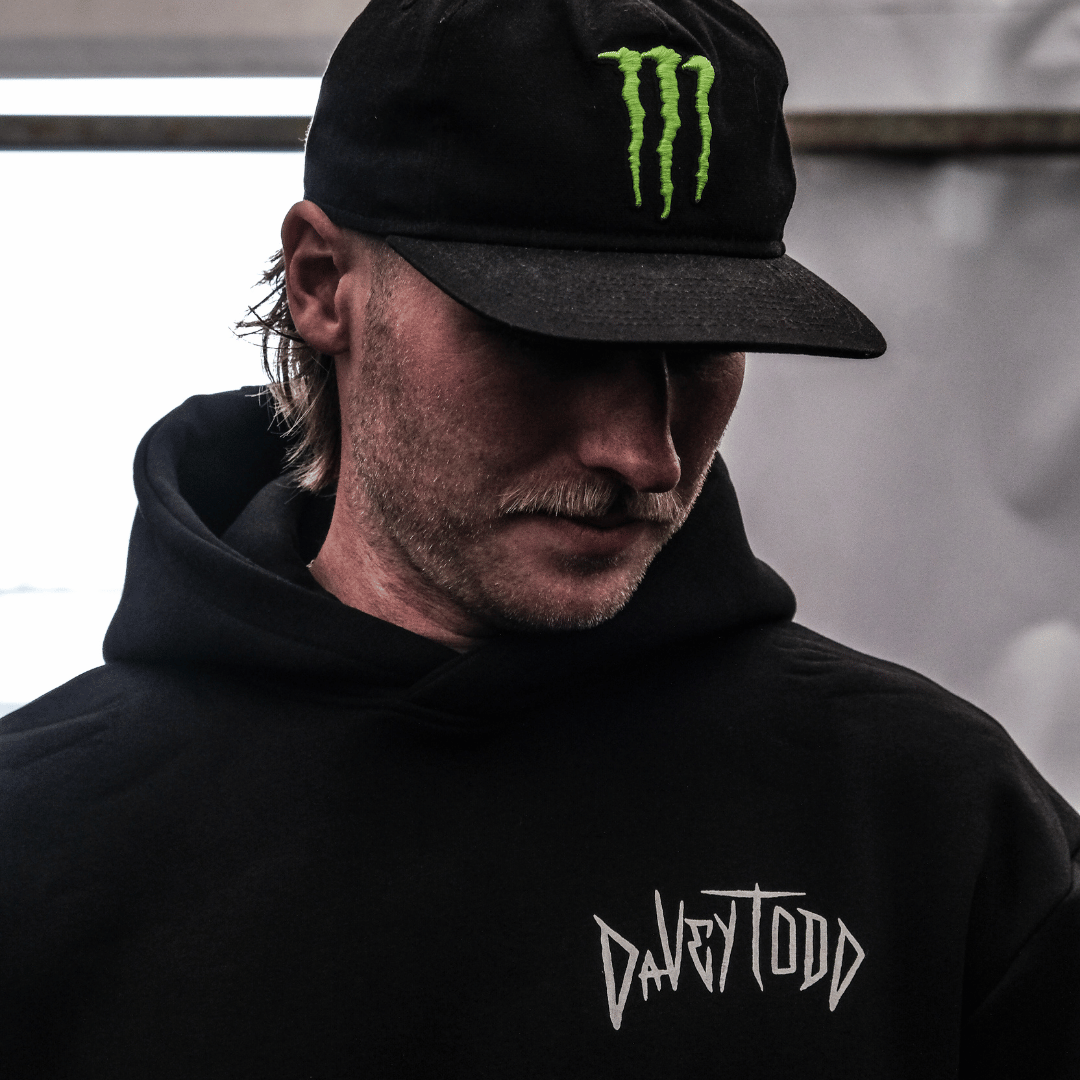 Davey Todd Lightning Bolt Heavyweight 420gsm Cotton Hoodie | Uggly & Co