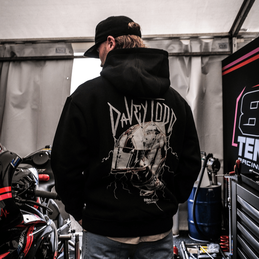 Davey Todd Lightning Bolt Heavyweight 420gsm Cotton Hoodie | Uggly & Co