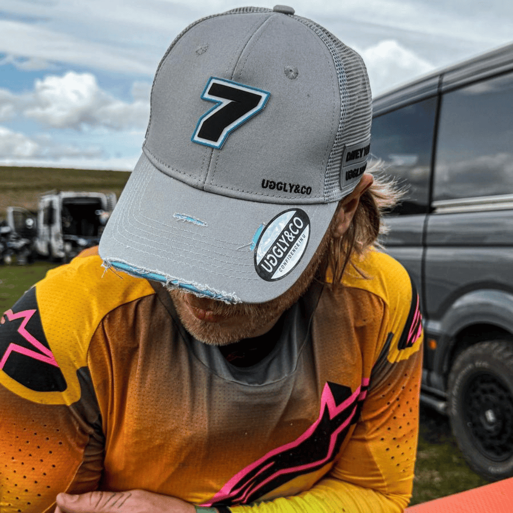 Davey Todd Official 2025 Trucker Hat – Steel Grey Motorsport Racing Cap
