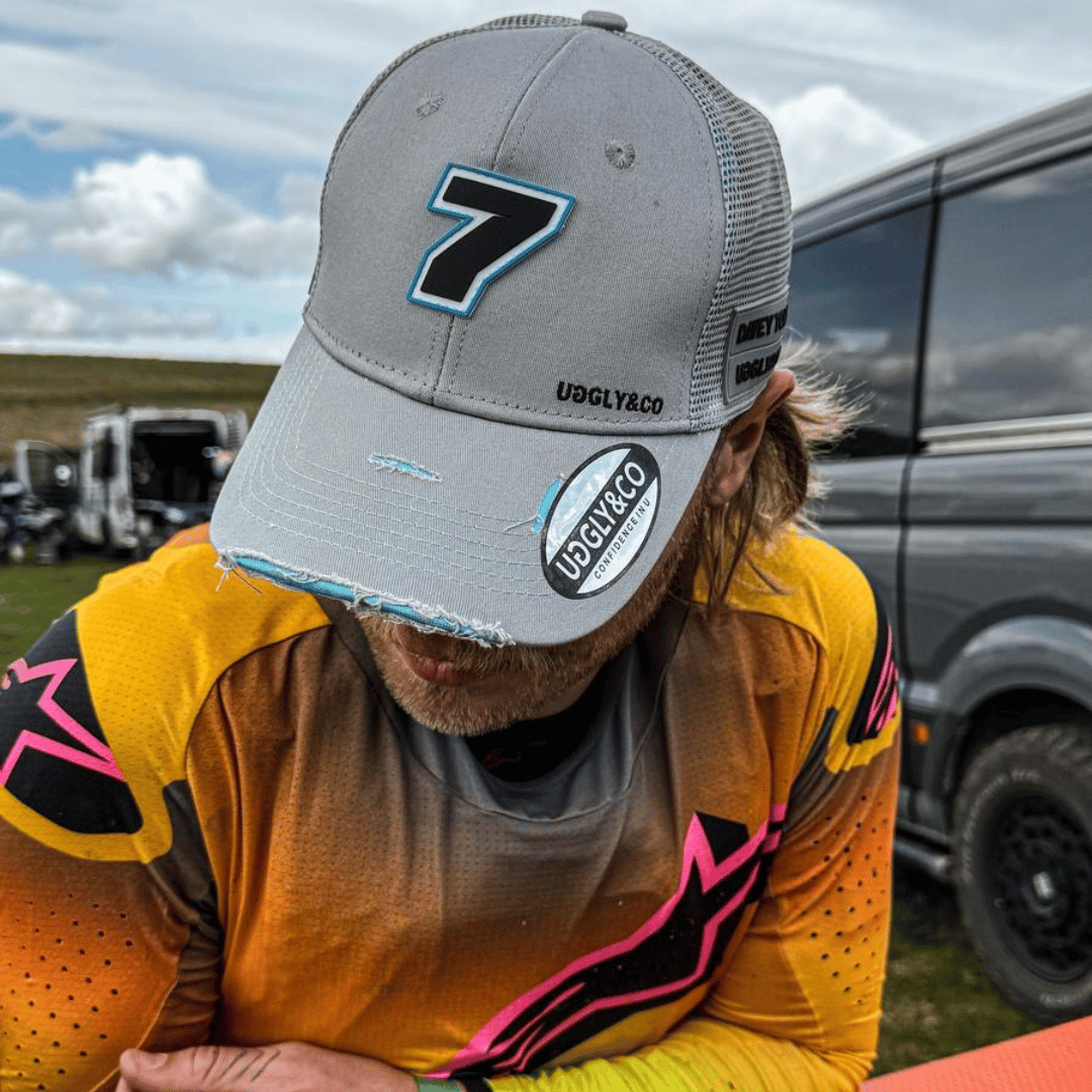 Davey Todd Official 2025 Trucker Hat – Steel Grey Motorsport Racing Cap