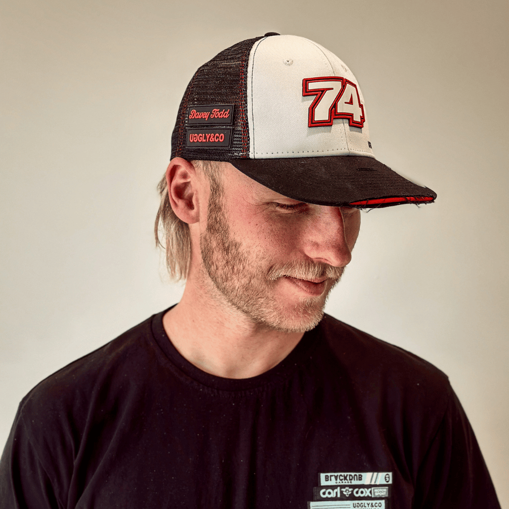 Davey Todd Official 2024 Senior TT Trucker Hat – White & Black