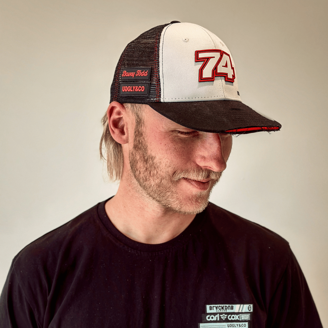 Davey Todd Official 2024 Senior TT Trucker Hat – White & Black