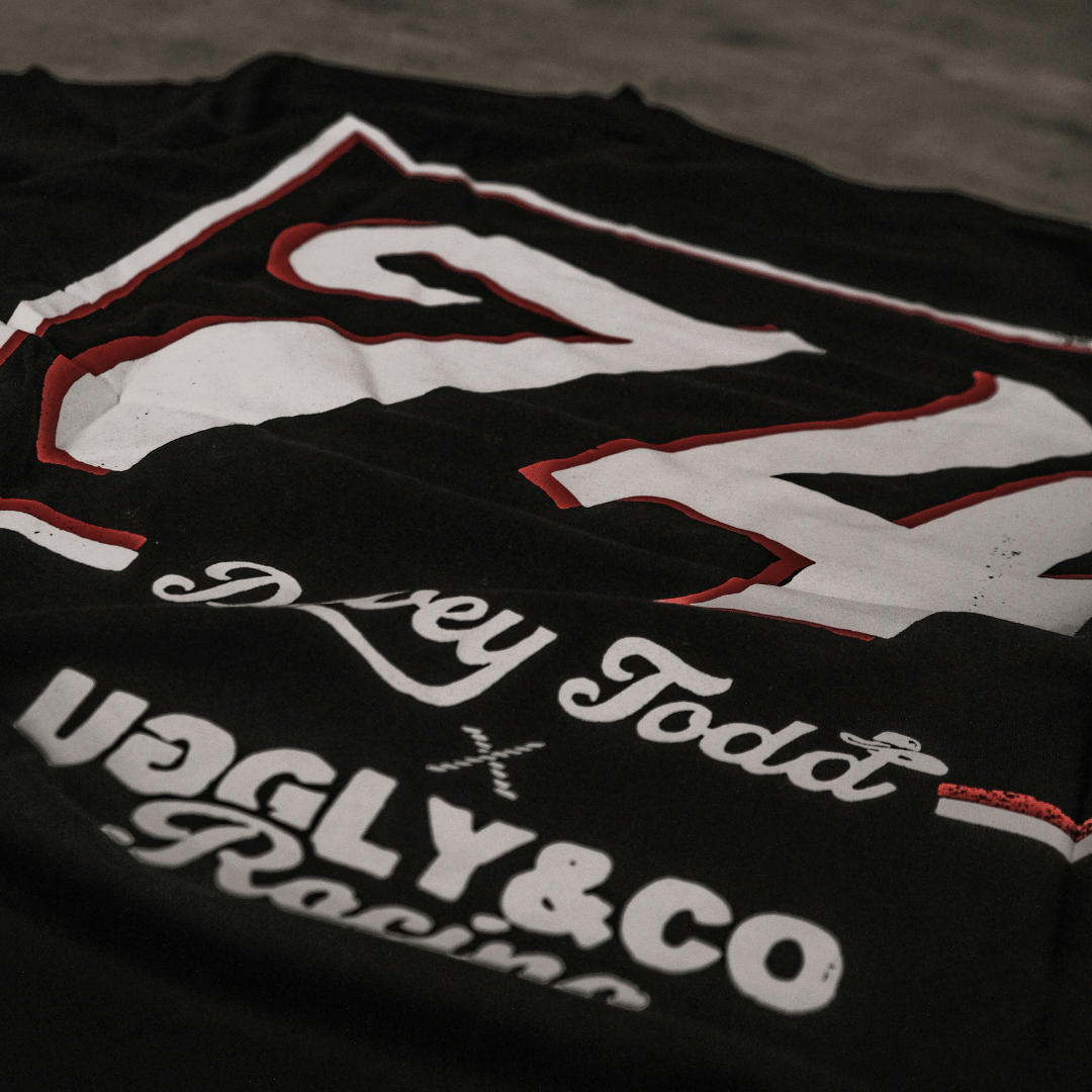 Davey Todd 74 Isle of Man TT Racing Tee – Uggly and Co Black Cotton