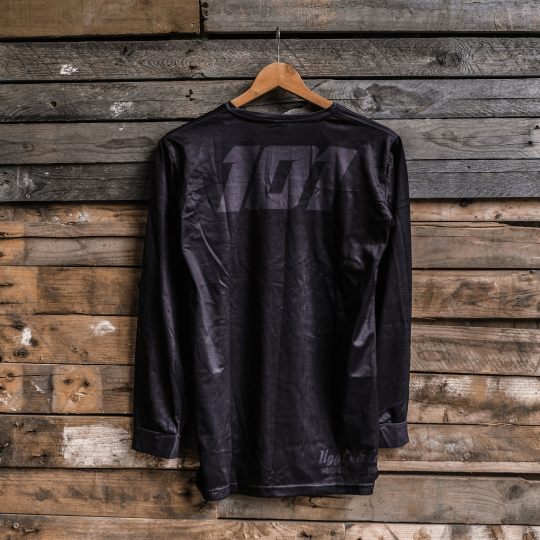 Uggly and Co David Knight 101 Motocross Jersey – Black Enduro MX Shirt