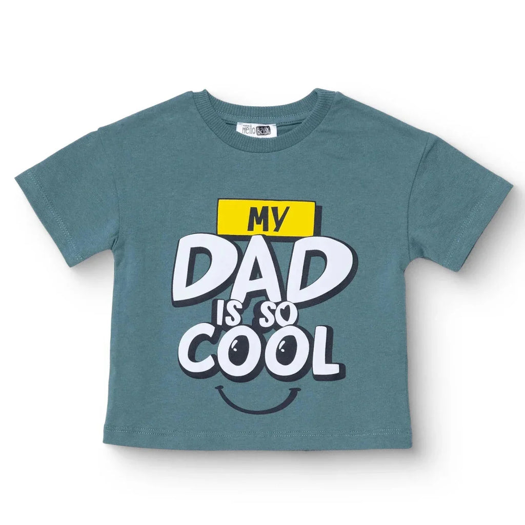 HelloBaby Boys T-shirt Slogan Print - Green