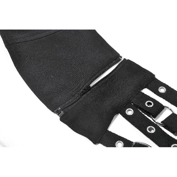 Dark in Love Catriona Gothic Black Corset Waist Belt with Buckles