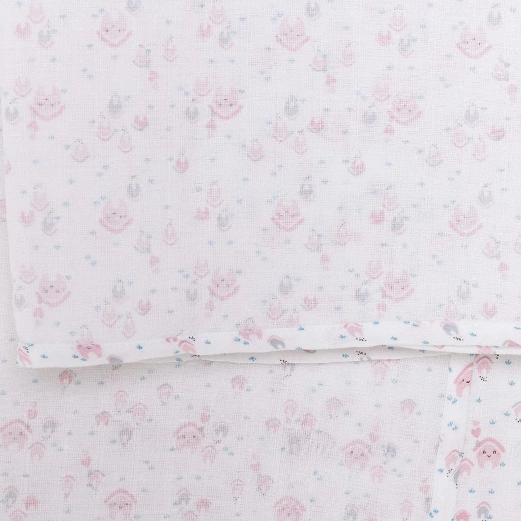 Little Dreams Muslin Blanket Girls - Pink