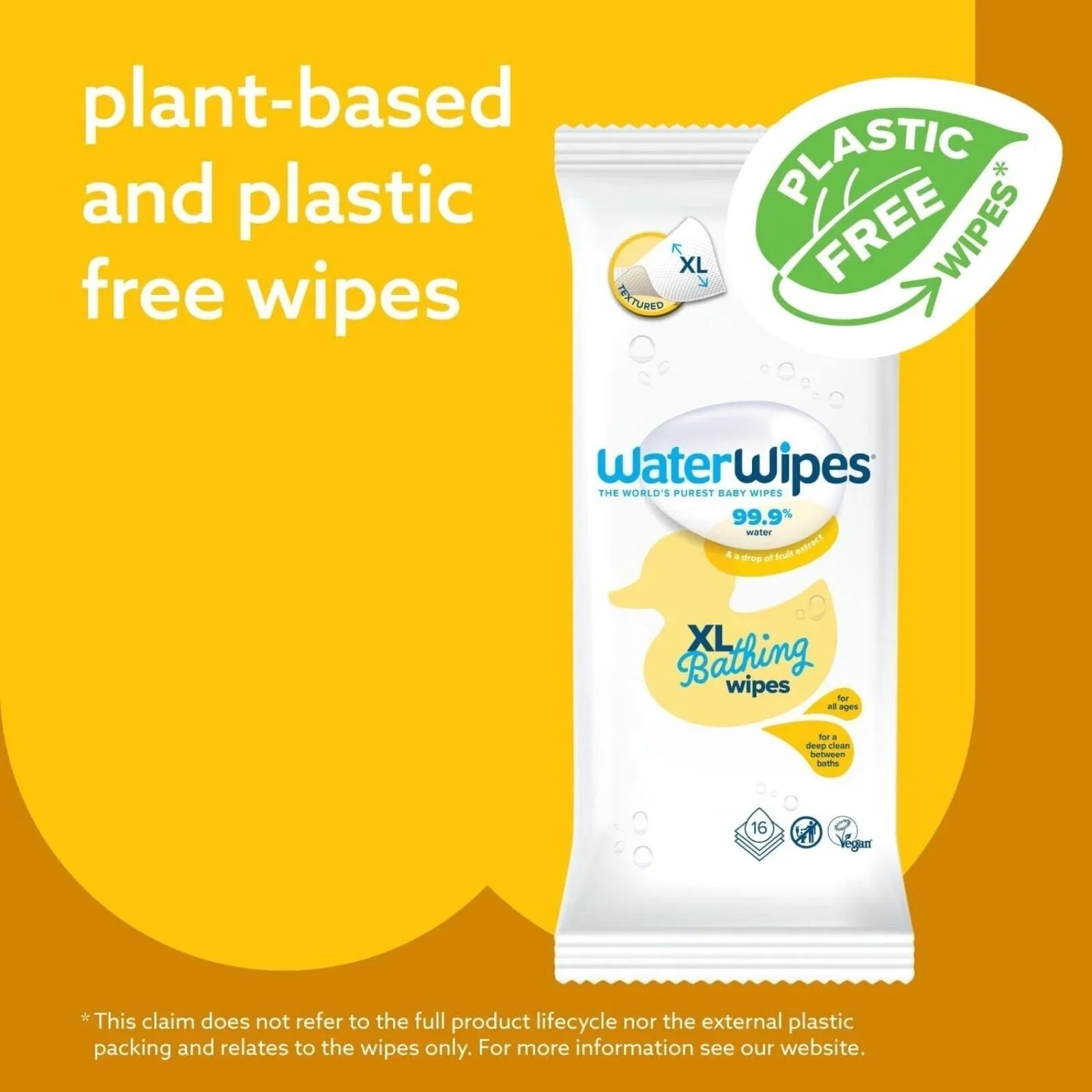 WaterWipes XL Bathing Wipes 16 pcs