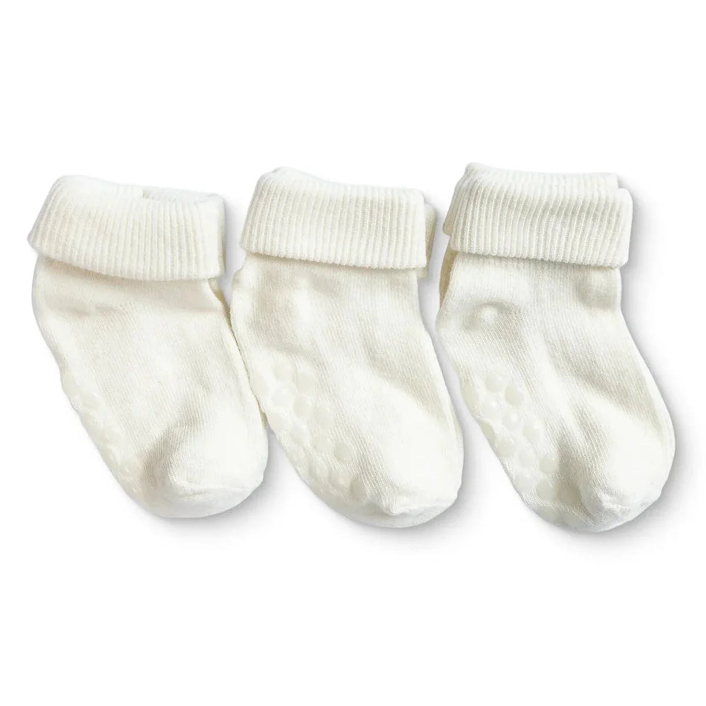 HelloBaby Unisex Pack of 3 Baby Socks None Cotton Rich - White