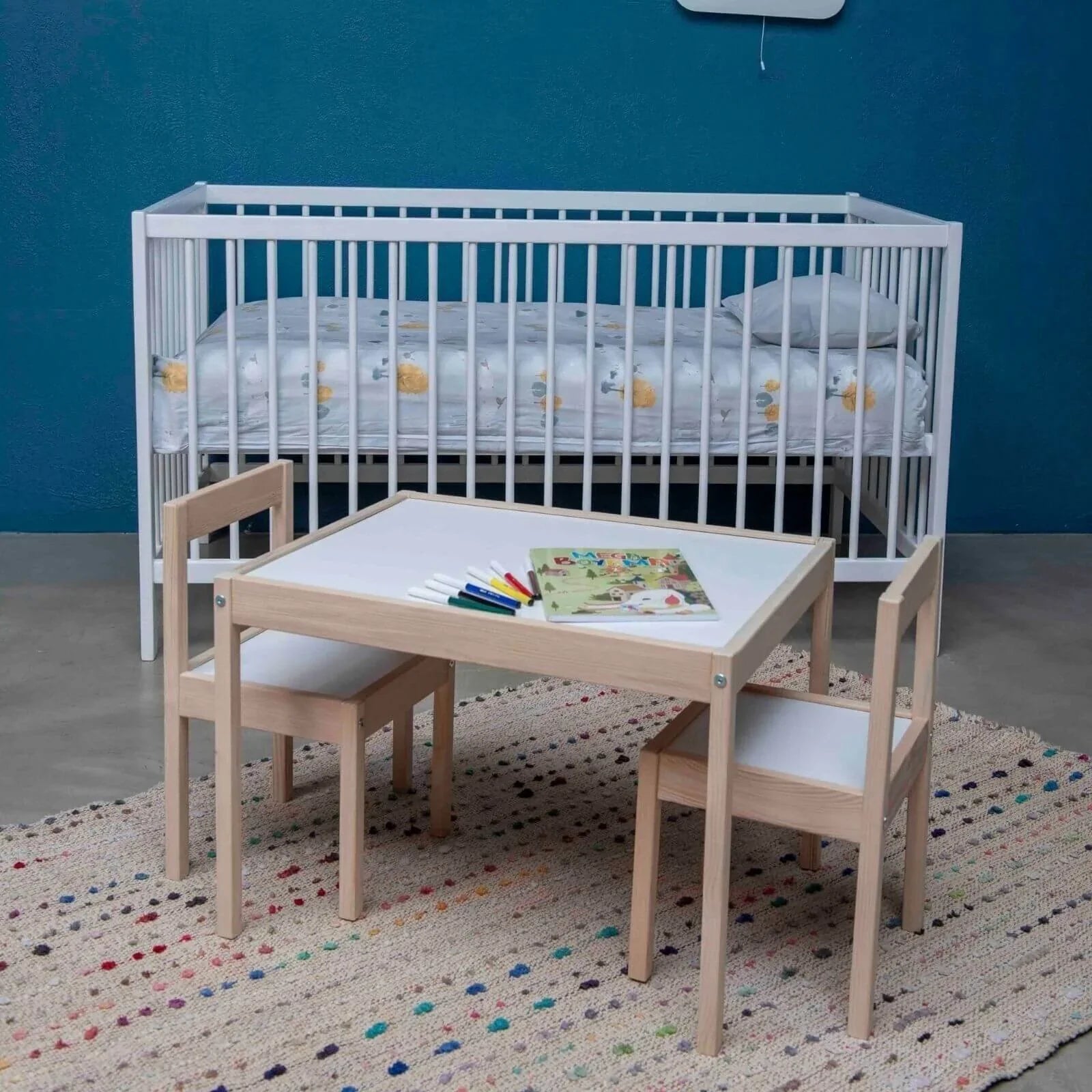 Montessori Wooden Table&Chair Set for Kids