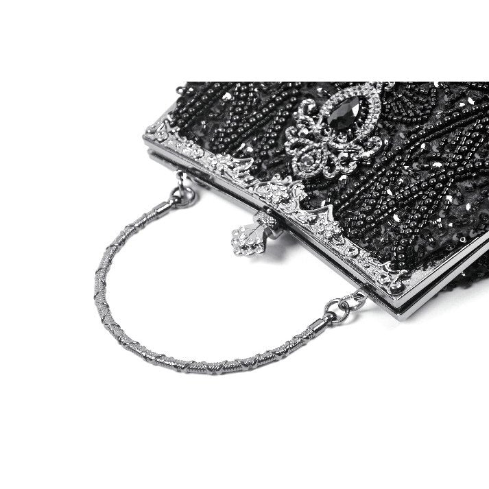 Dark In Love Celestine Gilded Evening Bag – Beaded Gothic Vintage Style