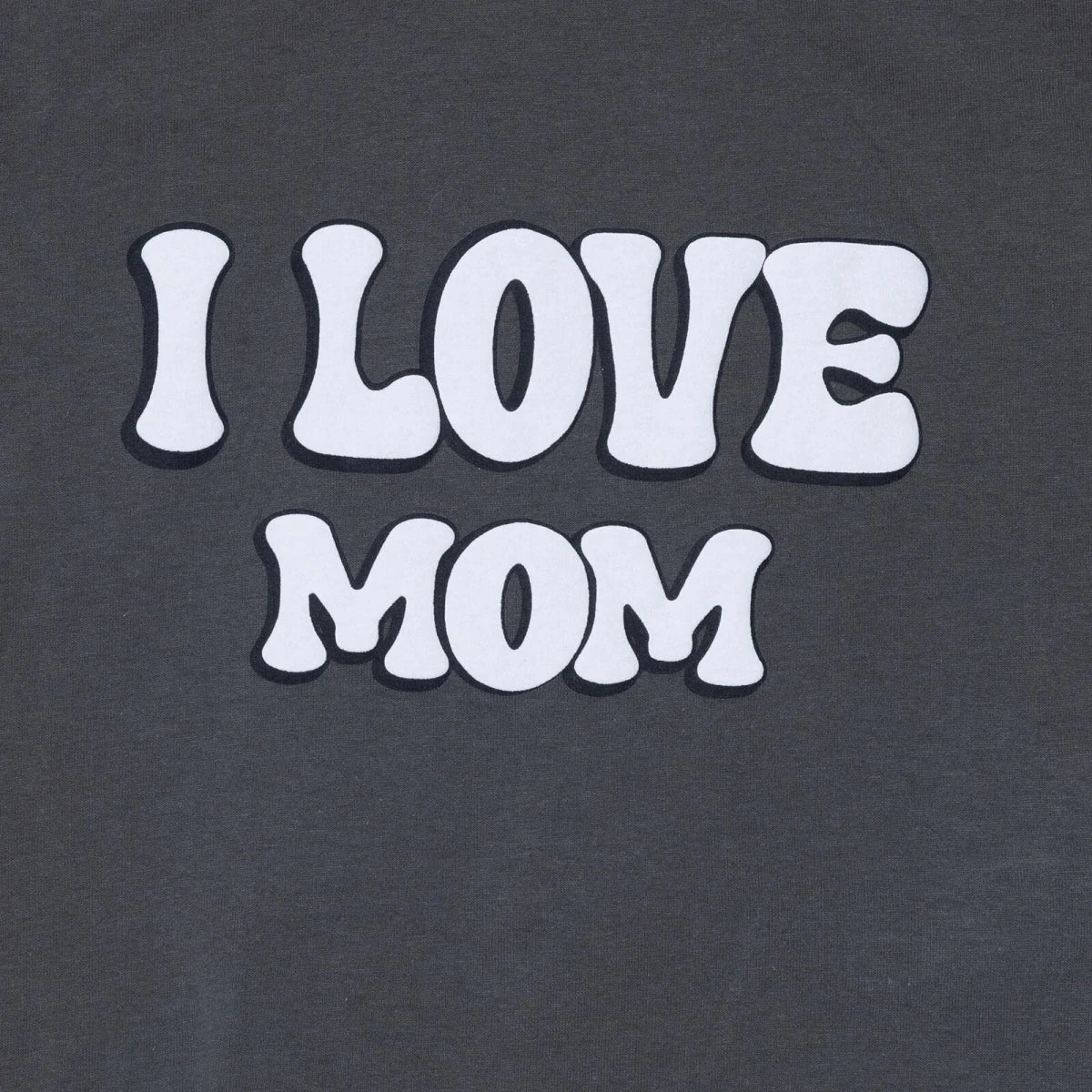 HelloBaby Boys T-shirt Slogan I Love Mom Crew Neck Short Sleeve - Grey