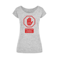 Gothic Attitude Do Not Disturb Women's Wide Neck Cotton T-Shirt