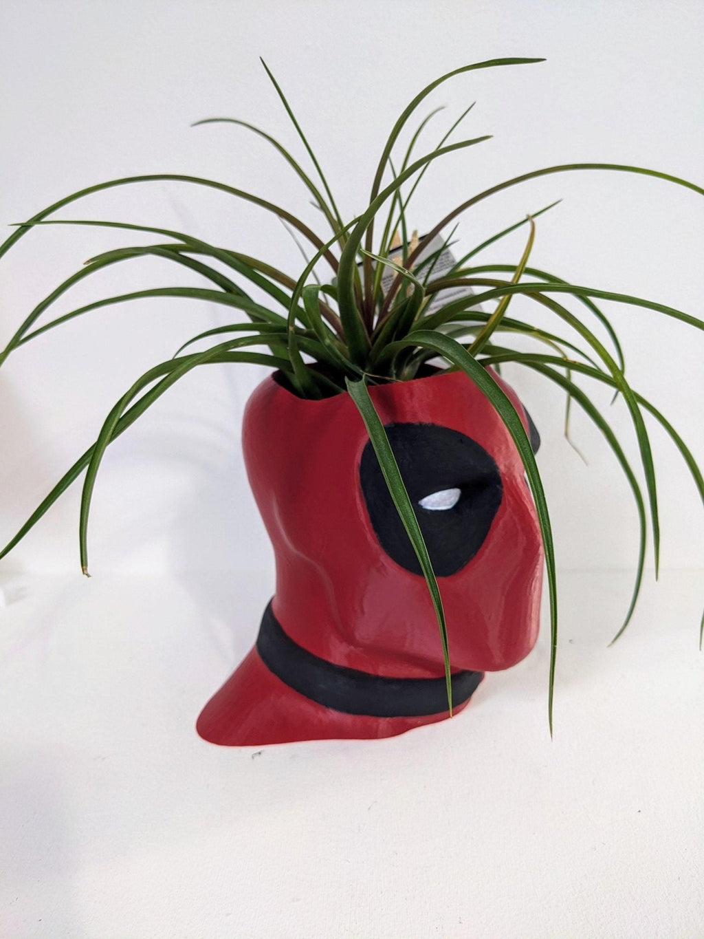 Chaddyverse Deadpool Bust Planter – Hand-Painted 3D Printed Pot Holder