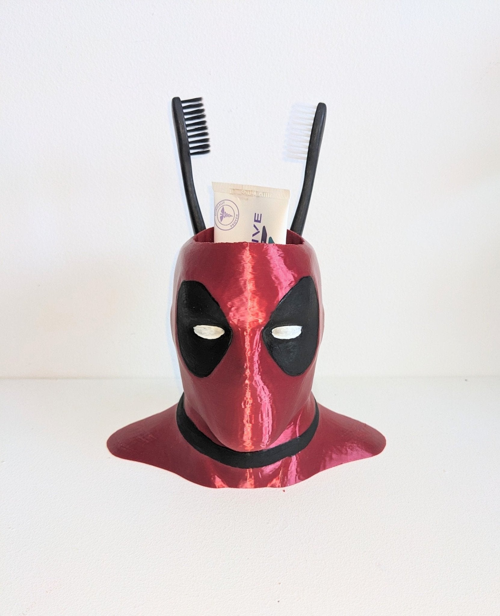 Chaddyverse Deadpool Toothbrush & Pen Holder | 3D Printed Marvel Gift