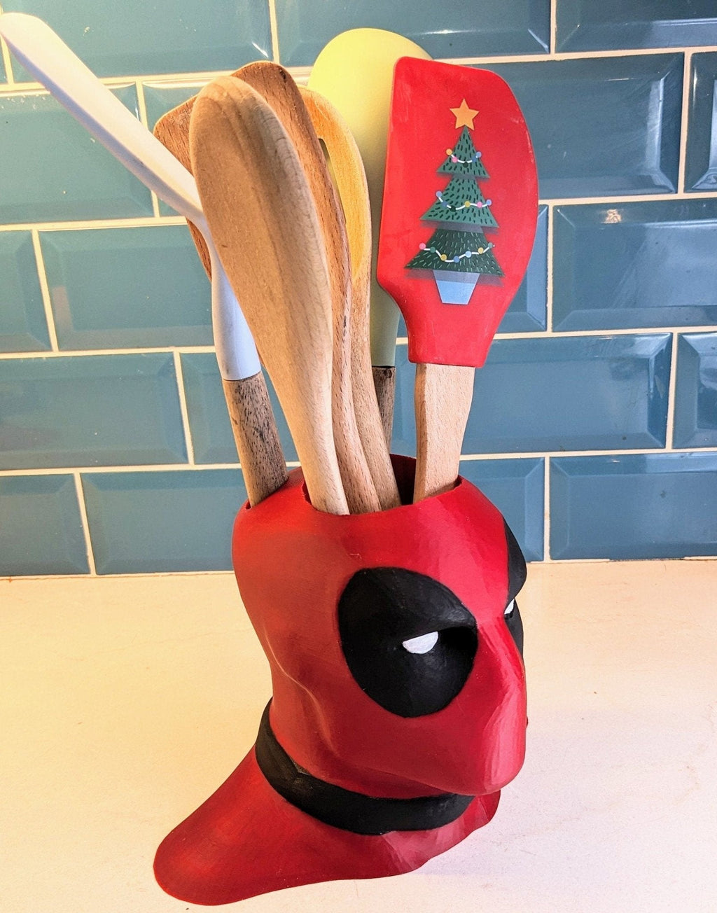 Deadpool Utensil Holder | Chaddyverse Large 3D Printed Kitchen Organizer