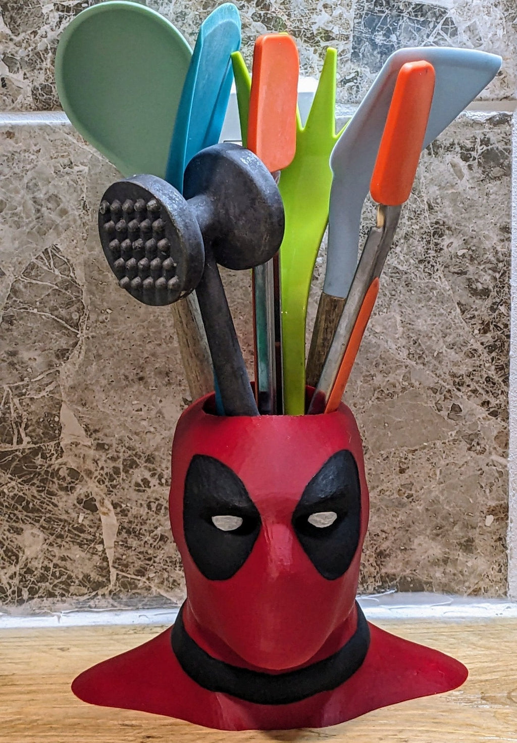 Deadpool Utensil Holder | Chaddyverse Large 3D Printed Kitchen Organizer