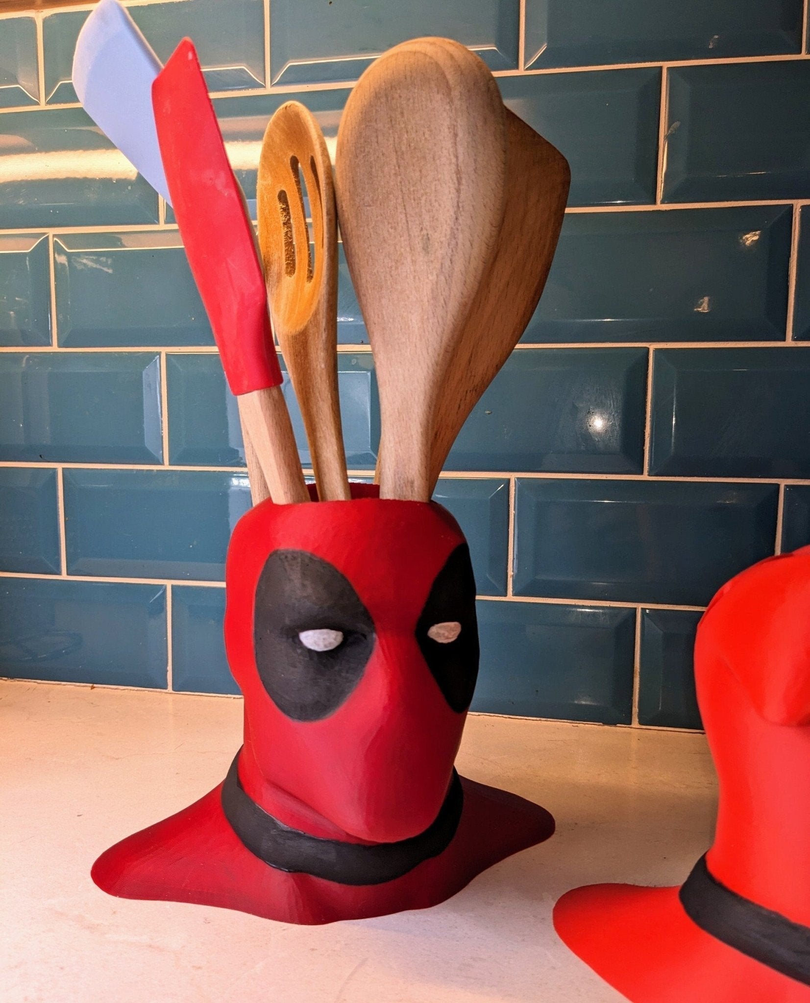 Deadpool Utensil Holder | Chaddyverse Large 3D Printed Kitchen Organizer