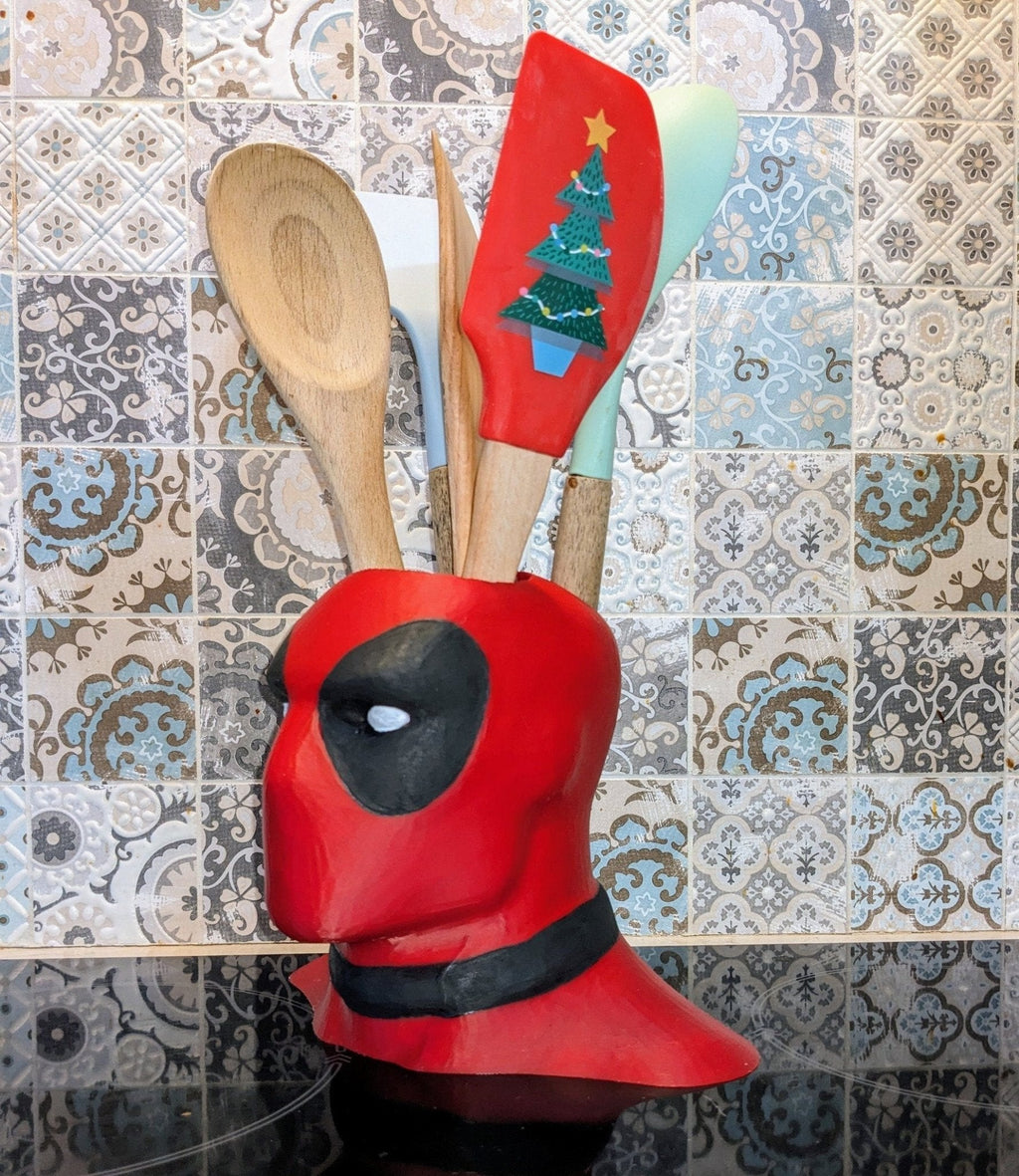 Deadpool Utensil Holder | Chaddyverse Large 3D Printed Kitchen Organizer