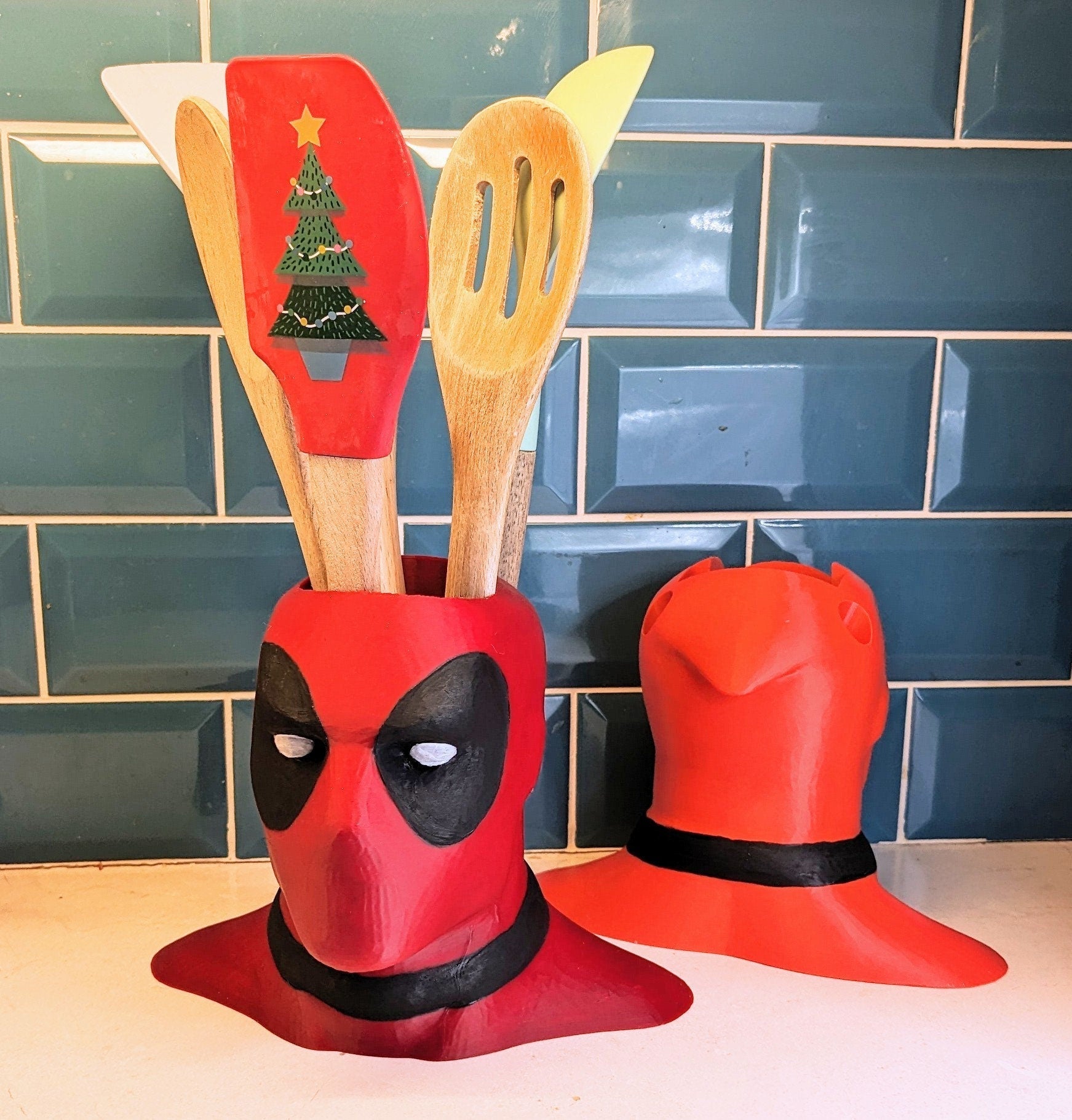 Deadpool Utensil Holder | Chaddyverse Large 3D Printed Kitchen Organizer