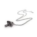 Alchemy Gothic Death Cap Skull Mushroom Necklace - English Pewter