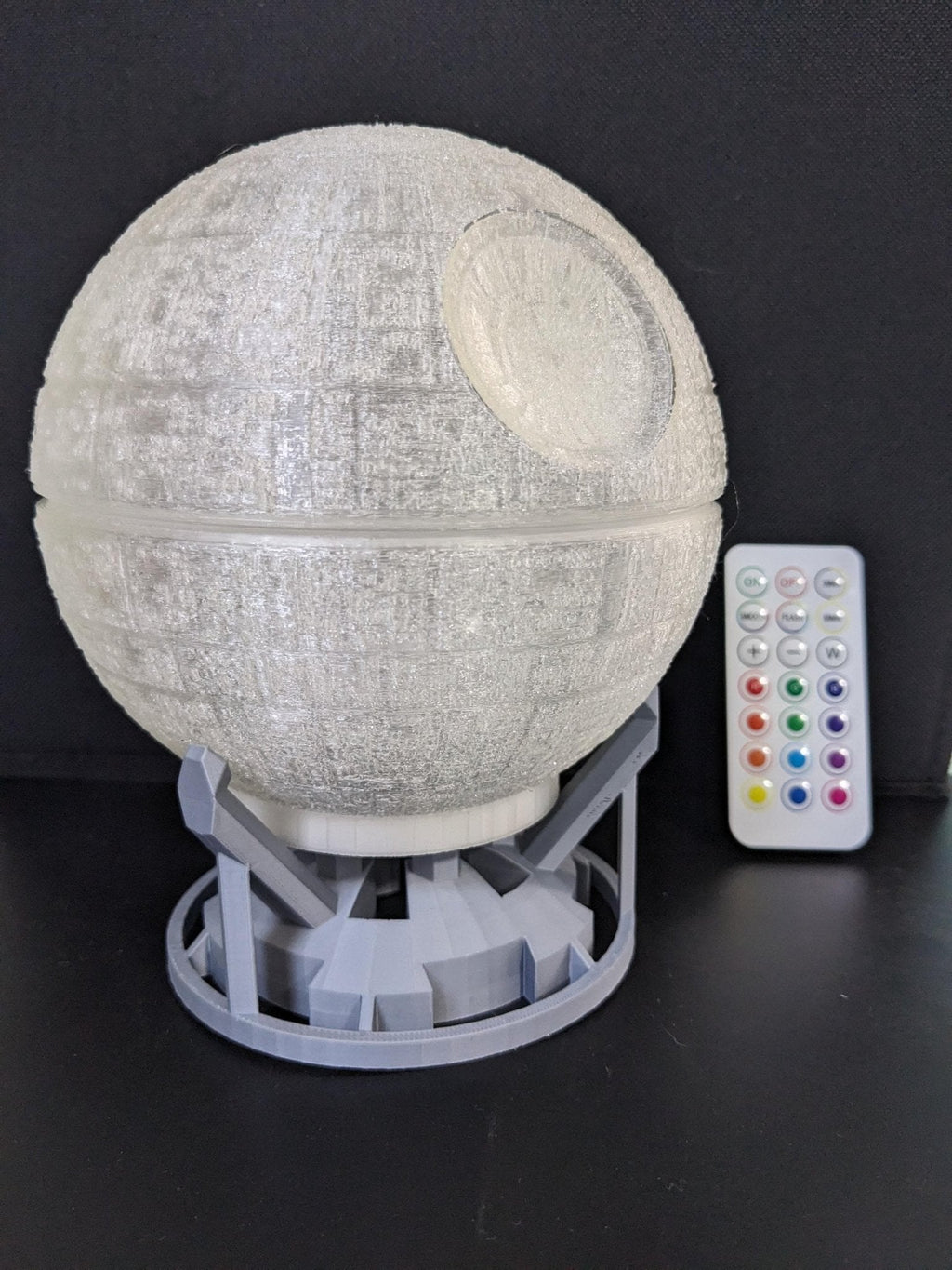Chaddyverse Death Star Night Light | 3D Printed Star Wars Lamp