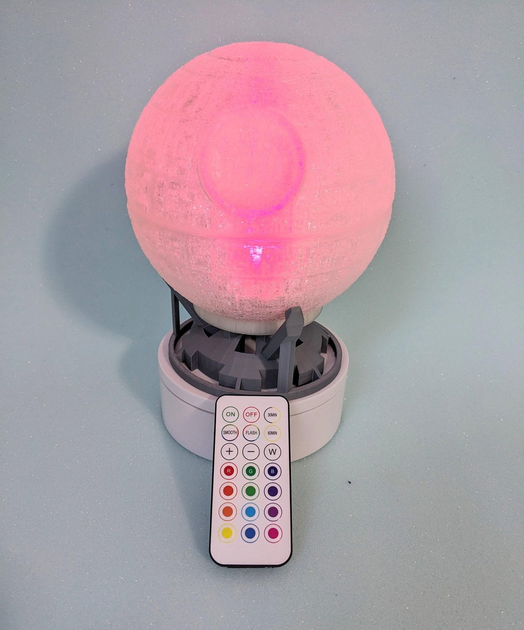 Chaddyverse Death Star Night Light | 3D Printed Star Wars Lamp