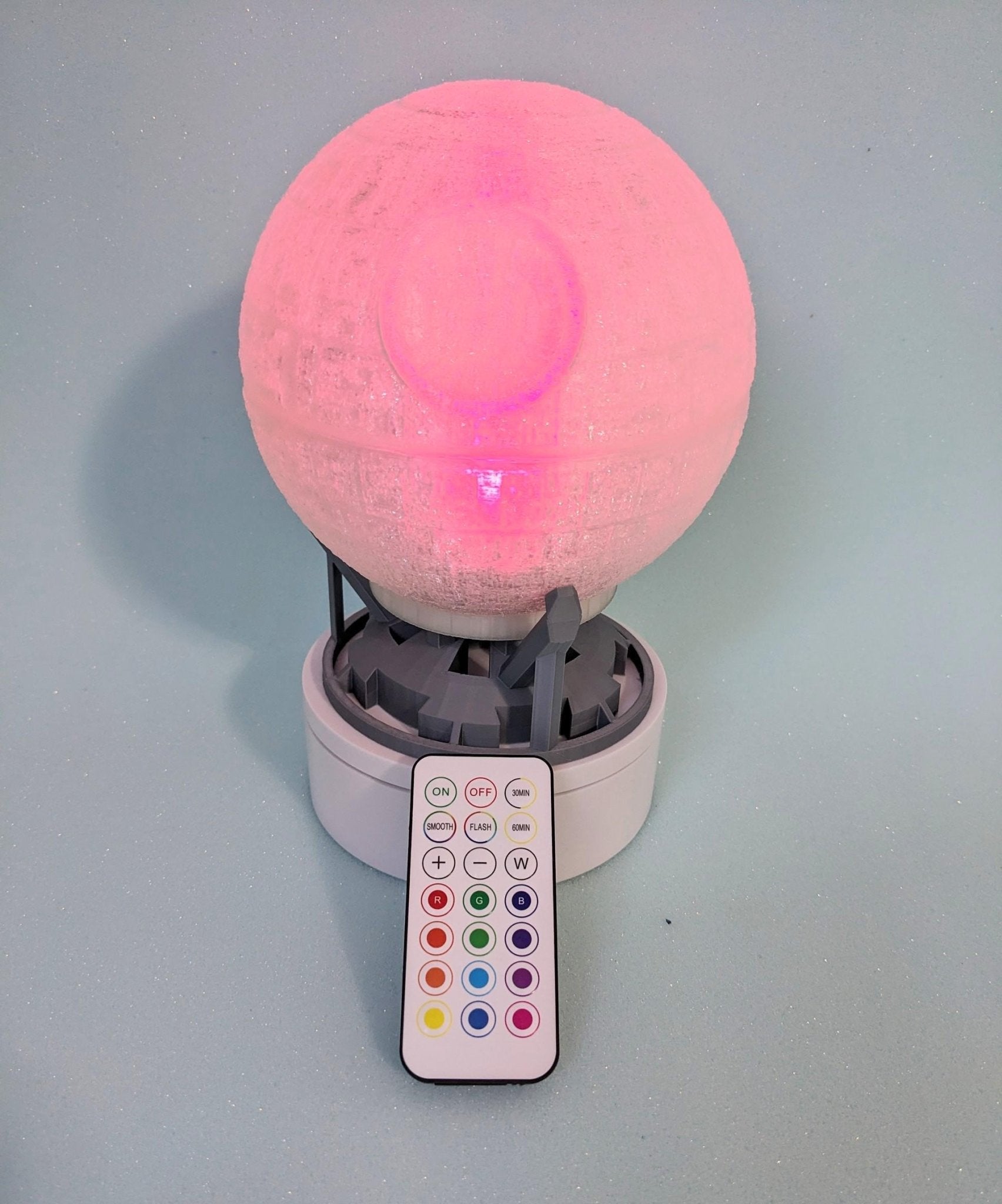 Chaddyverse Death Star Night Light | 3D Printed Star Wars Lamp