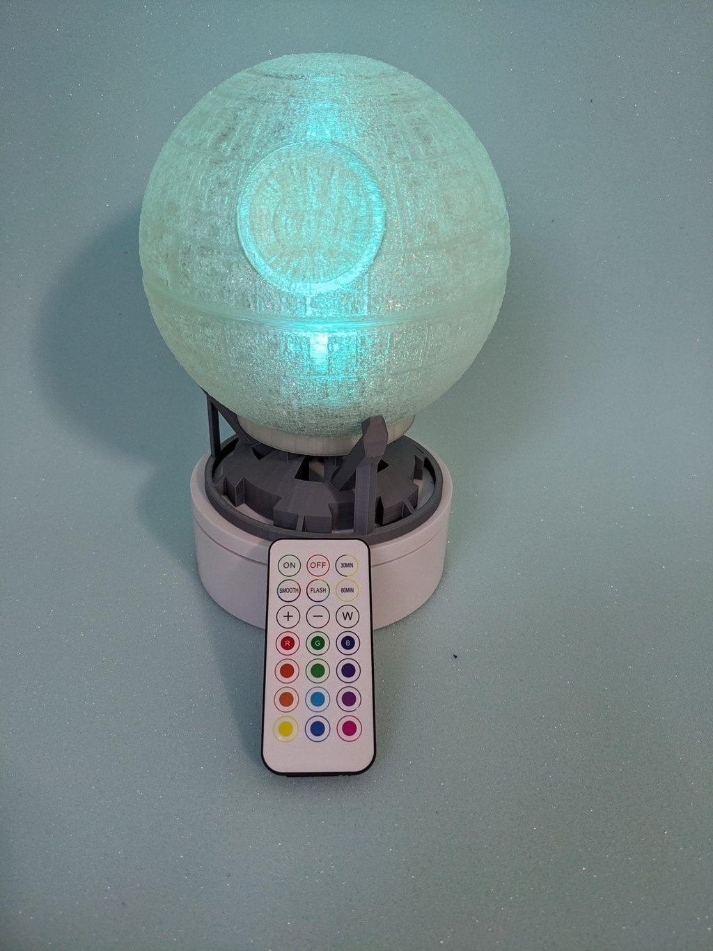 Chaddyverse Death Star Night Light | 3D Printed Star Wars Lamp