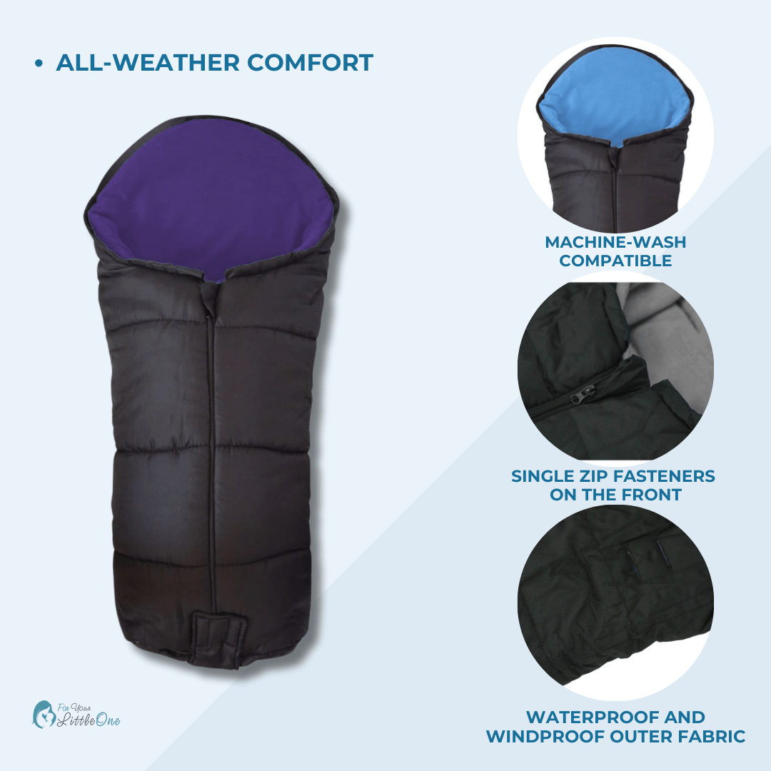 For Your Little One Universal Deluxe Pushchair Footmuff | Waterproof