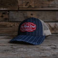 Uggly and Co Pinstripe Denim Trucker Hat – Vintage Garage Style Cap