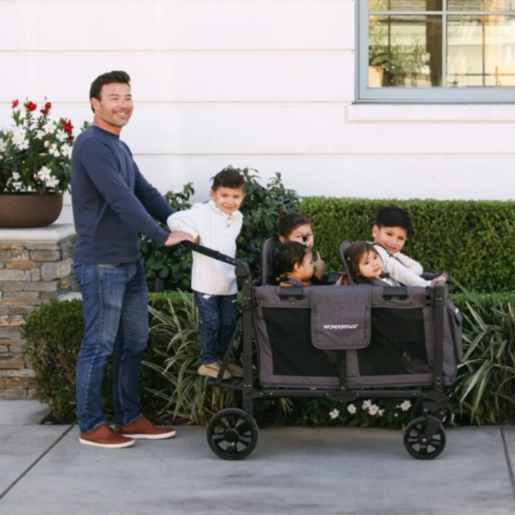 Wonderfold W4 Elite Pro Stroller Wagon - Jet Black
