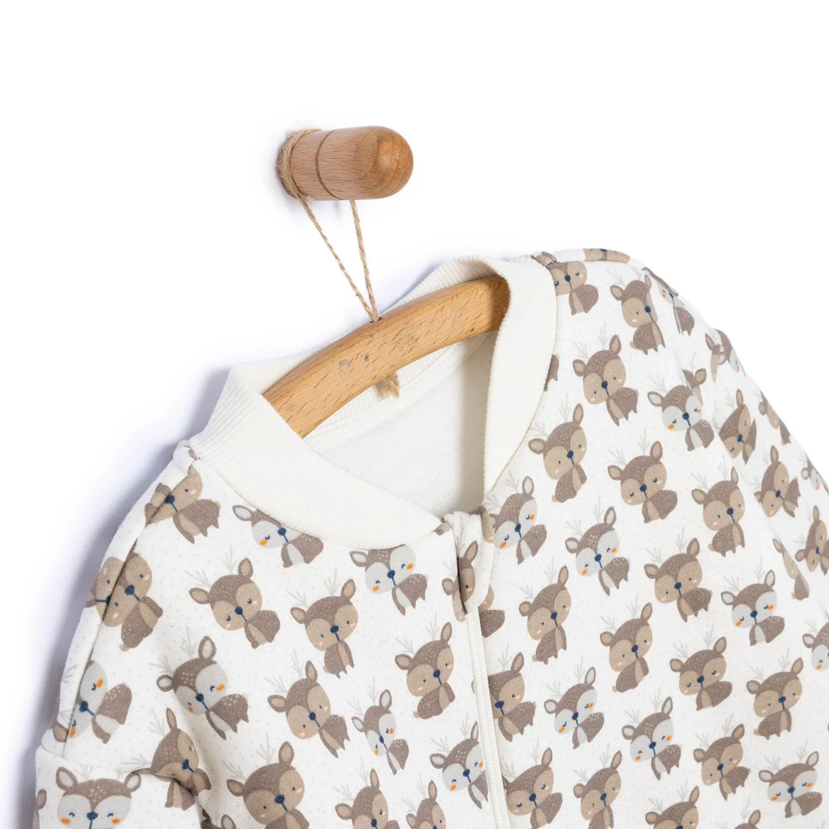 Little Plane Sleepsuit Baby Boy - Ecru