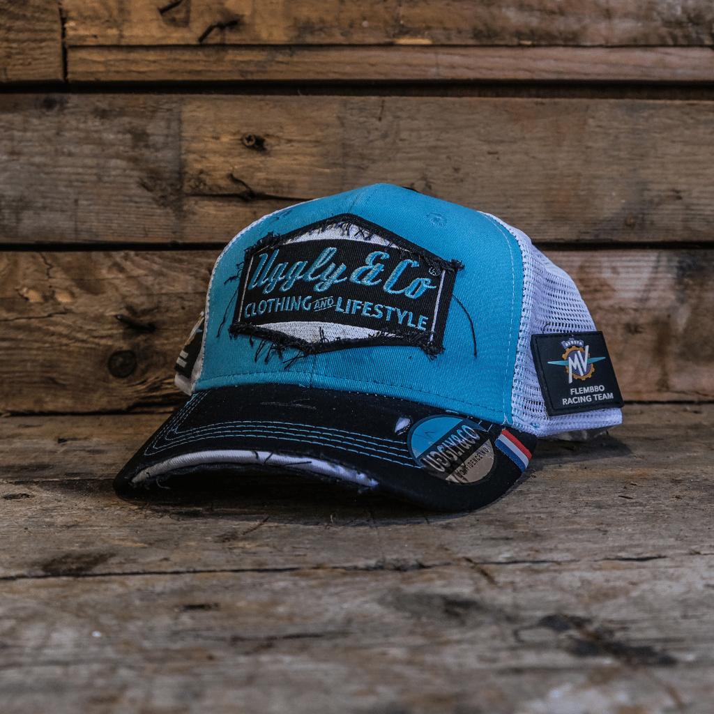 Uggly & Co MV Agusta Flembbo Racing Team Trucker Hat – Petrol Blue